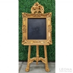 ANTIQUE PLASTIC EASEL & BOARD - antique plastic easel  board - 1    - Leona Party and Home