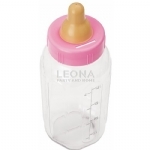 Baby Bottle Bank Pink 28cm - baby bottle bank pink 28cm - 1    - Leona Party and Home