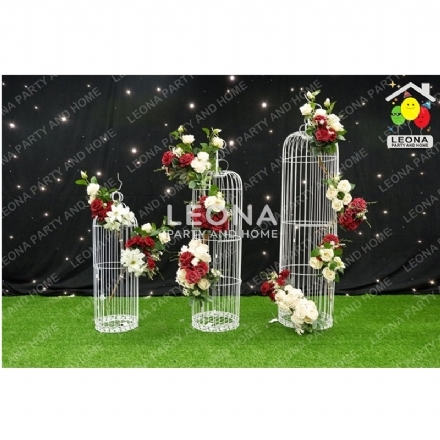 BIRD CAGES WHITE - bird cages white - 1    - Leona Party and Home