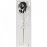 Black Glitter Long Stick Candle #9 P1 - black glitter long stick candle 9 p1 - 1    - Leona Party and Home