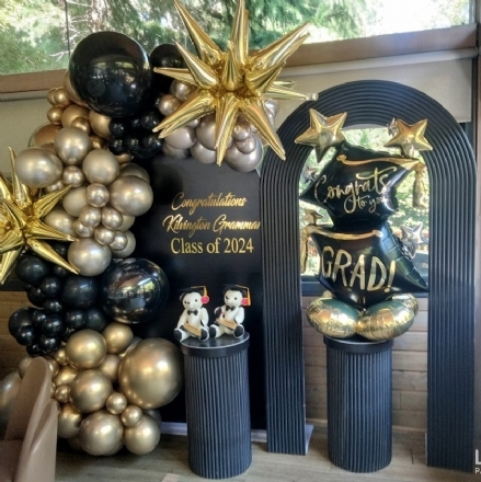 Black Ripple Plinth - Leona Party and Home