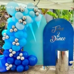 Blue Metal Arch Backdrop - blue metal arch backdrop - 1    - Leona Party and Home