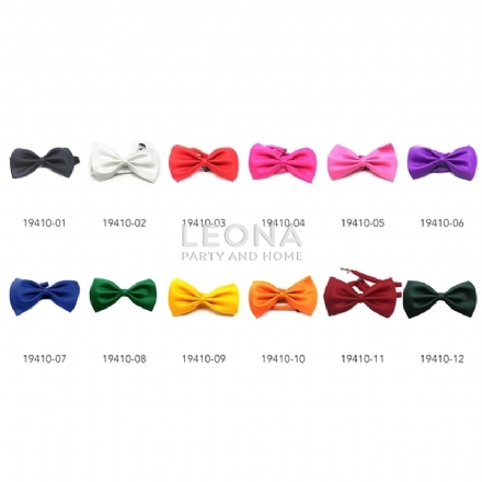 BOW TIE (PLAIN) - bow tie plain - 1    - Leona Party and Home
