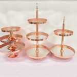 Cake Stands Rose Gold - cake stands rose gold - 1    - Leona Party and Home