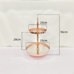 Cake Stands Rose Gold - cake stands rose gold - 3    - Leona Party and Home