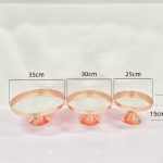 Cake Stands Rose Gold - cake stands rose gold - 4    - Leona Party and Home