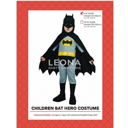CHILDREN BAT HERO COSTUME - Leona Party and Home