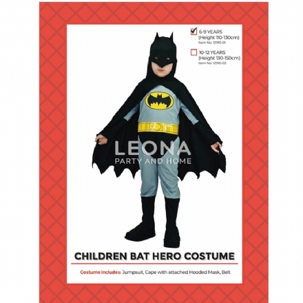 CHILDREN BAT HERO COSTUME - children bat hero costume - 1    - Leona Party and Home