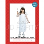 CHILDREN DELUXE ANGEL COSTUME - children deluxe angel costume - 1    - Leona Party and Home