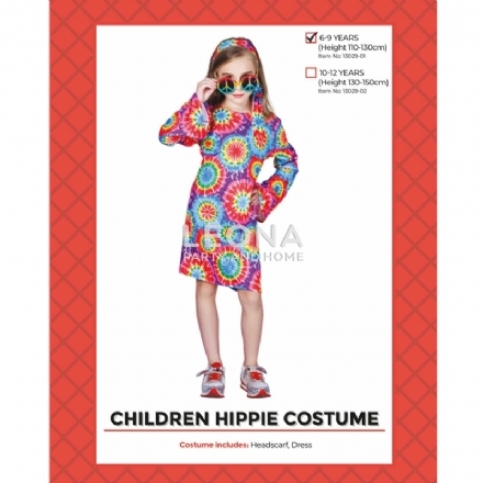 CHILDREN HIPPIE COSTUME - children hippie costume - 1    - Leona Party and Home