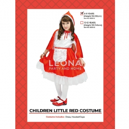 CHILDREN LITTLE RED RIDING HOOD COSTUME - Leona Party and Home
