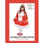 CHILDREN LITTLE RED RIDING HOOD COSTUME - children little red riding hood costume - 2    - Leona Party and Home