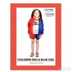 Children Red and Blue Girl Costume - children red and blue girl costume - 1    - Leona Party and Home