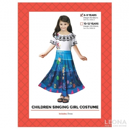 Children Singing Girl Costume - children singing girl costume - 1    - Leona Party and Home