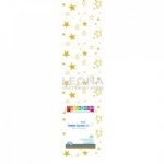 Clear - Gold Stars Printed Tablecover Roll 1 Roll - clear   gold stars printed tablecover roll 1 roll - 1    - Leona Party and Home
