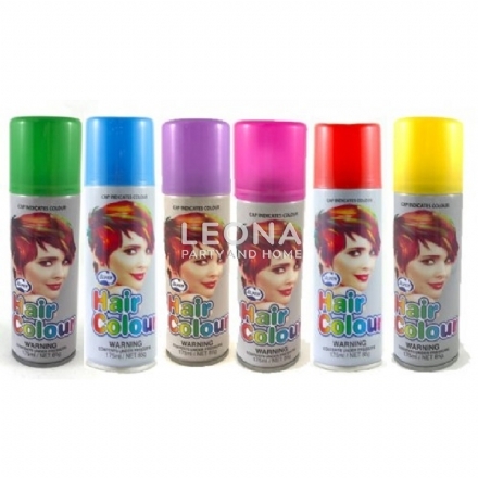 Coloured Hair Spray 175ml Can - coloured hair spray 175ml can - 12    - Leona Party and Home