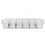 COMPARTMENT STORER 10L 6 SECTION CLEAR - compartment storer 10l 6 section clear - 3    - Leona Party and Home