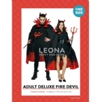COSTUME ADULT DELUXE FIRE DEVIL - costume adult deluxe fire devil - 1    - Leona Party and Home