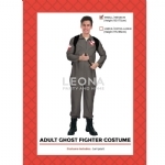 COSTUME ADULT GHOST FIGHTER GREY - costume adult ghost fighter grey - 1    - Leona Party and Home