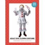 COSTUME ADULT KILLER CLOWN MAN - costume adult killer clown man - 1    - Leona Party and Home