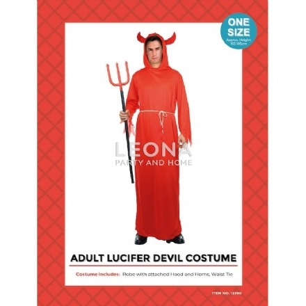 COSTUME ADULT LUCIFER DEVIL 	 - costume adult lucifer devil  - 1    - Leona Party and Home