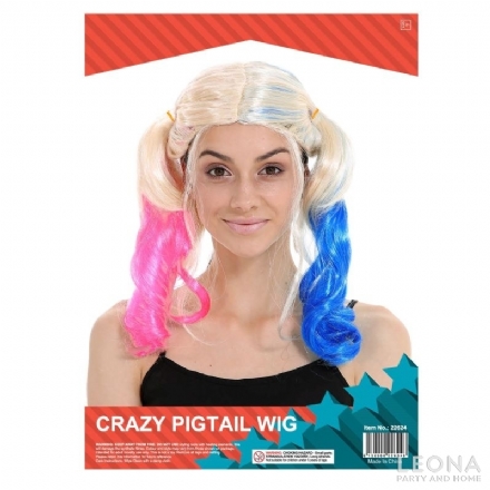 Crazy Pigtail Wig - crazy pigtail wig - 1    - Leona Party and Home