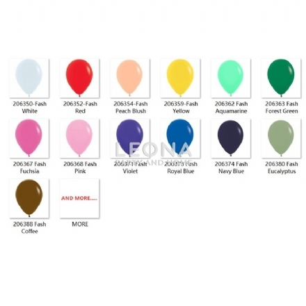 Decorator quality (Sempertex)-12cm-bag 100-fashion colour - Leona Party and Home