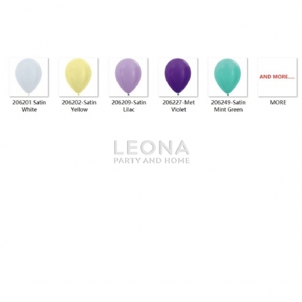 Decorator quality (Sempertex)-12cm-bag 100-satin&metallic colour - Leona Party and Home