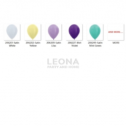 Decorator quality (Sempertex)-12cm-bag 100-satin&metallic colour - decorator quality sempertex 12cm bag 100 satinmetallic colour - 1    - Leona Party and Home