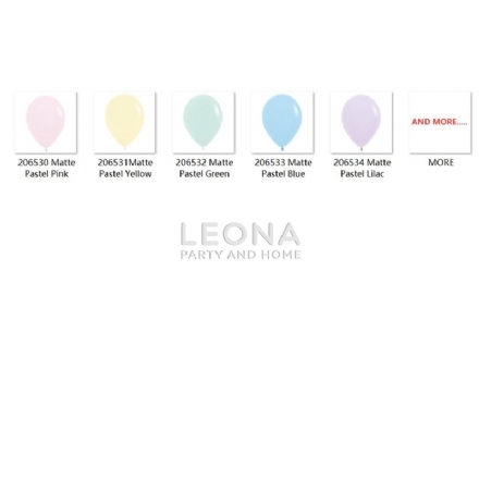 Decorator quality (Sempertex)-30cm-bag 100-matte pastel colour - Leona Party and Home