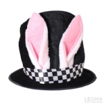 Deluxe White Rabbit Top Hat - deluxe white rabbit top hat 202381015142 - 1    - Leona Party and Home