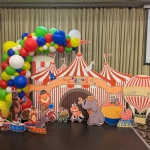 DPK055 Big circus red jungle animals birthday cut-out - dpk055 big circus red jungle animals birthday cut out - 4    - Leona Party and Home