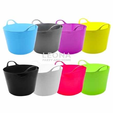 FLEXIBLE TUB 42L 8 ASSTD - flexible tub 42l 8 asstd - 1    - Leona Party and Home