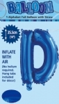 FOIL BALLOON 35CM LETTERS BLUE - foil balloon 35cm letters blue - 5    - Leona Party and Home