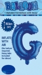 FOIL BALLOON 35CM LETTERS BLUE - foil balloon 35cm letters blue - 8    - Leona Party and Home