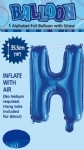 FOIL BALLOON 35CM LETTERS BLUE - foil balloon 35cm letters blue - 9    - Leona Party and Home