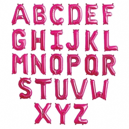 FOIL BALLOON 35CM LETTERS PINK - Leona Party and Home