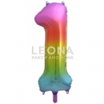 FOIL BALLOON 86CM LETTER RAINBOW - foil balloon 86cm letter rainbow - 3    - Leona Party and Home