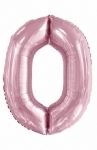FOIL BALLOON 86CM NUMBERS LIGHT PINK - foil balloon 86cm numbers baby pink - 2    - Leona Party and Home