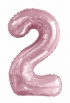 FOIL BALLOON 86CM NUMBERS LIGHT PINK - foil balloon 86cm numbers baby pink - 4    - Leona Party and Home