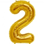 FOIL BALLOON 86CM NUMBERS GOLD - foil balloon 86cm numbers gold - 11    - Leona Party and Home