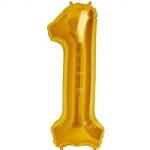 FOIL BALLOON 86CM NUMBERS GOLD - foil balloon 86cm numbers gold - 3    - Leona Party and Home