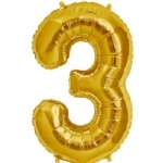 FOIL BALLOON 86CM NUMBERS GOLD - foil balloon 86cm numbers gold - 4    - Leona Party and Home