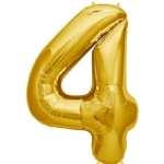 FOIL BALLOON 86CM NUMBERS GOLD - foil balloon 86cm numbers gold - 5    - Leona Party and Home