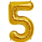 FOIL BALLOON 86CM NUMBERS GOLD - foil balloon 86cm numbers gold - 6    - Leona Party and Home