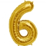 FOIL BALLOON 86CM NUMBERS GOLD - foil balloon 86cm numbers gold - 7    - Leona Party and Home