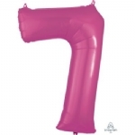 FOIL BALLOON 86CM NUMBERS HOT PINK - foil balloon 86cm numbers hot pink - 9    - Leona Party and Home