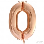 FOIL BALLOON 86CM NUMBERS ROSE GOLD - foil balloon 86cm numbers rose gold - 1    - Leona Party and Home