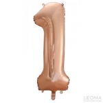 FOIL BALLOON 86CM NUMBERS ROSE GOLD - foil balloon 86cm numbers rose gold - 2    - Leona Party and Home