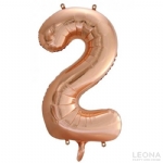 FOIL BALLOON 86CM NUMBERS ROSE GOLD - foil balloon 86cm numbers rose gold - 3    - Leona Party and Home